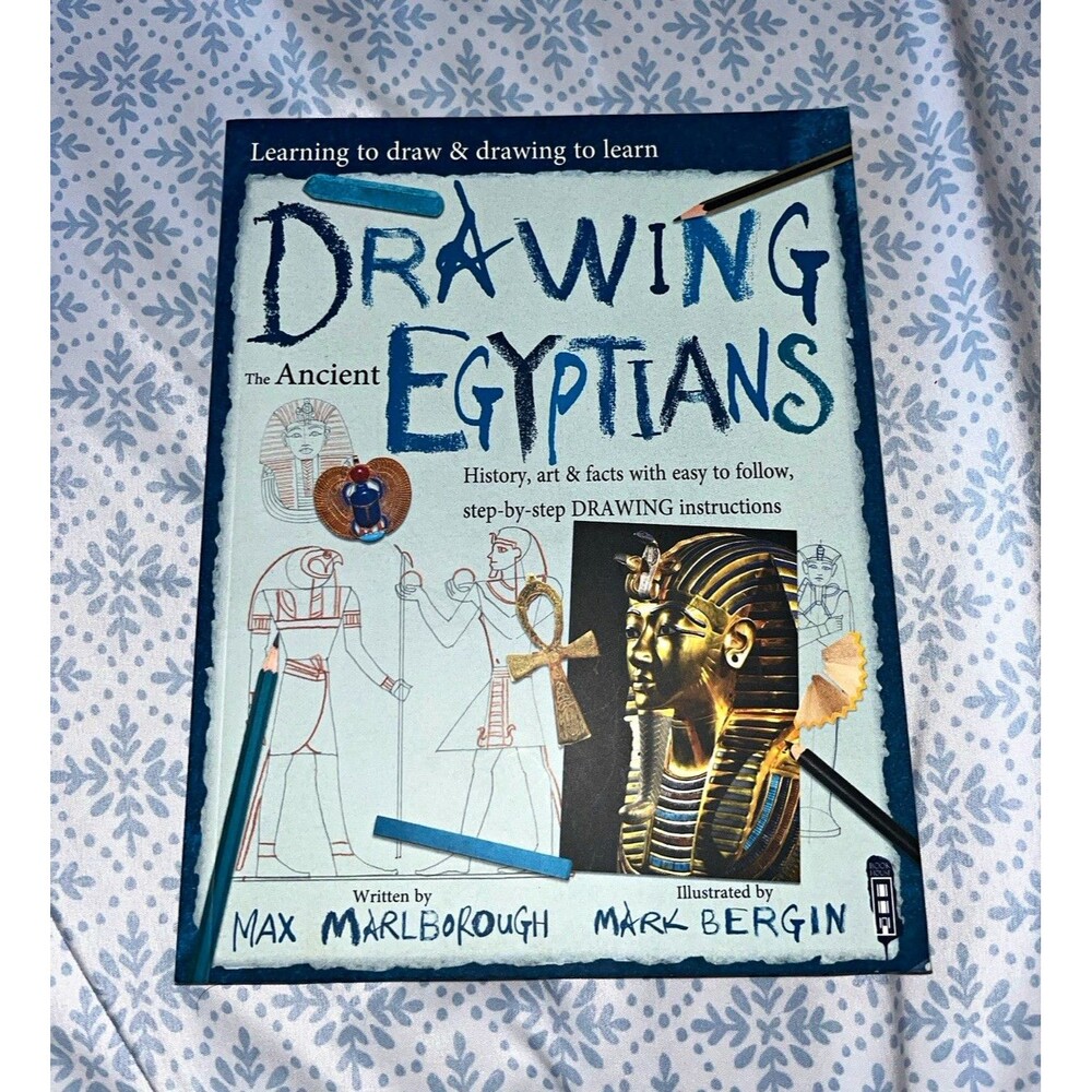 Max Marlborough Drawing the Ancient Egyptians PB Activity Book illus Mark Bergin